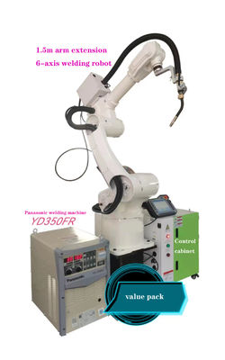 Alta velocità di alluminio della macchina 380V del robot per saldatura 6 di asse industriale